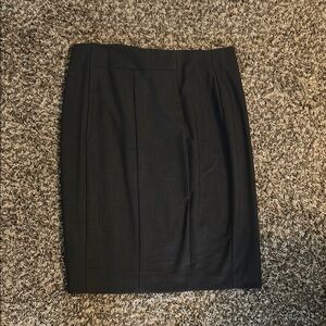 Worthington Black Knee-Length Pleated Pencil Skirt